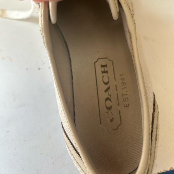COACH Tan Beige Shoes size 9 Coach Made for Me Sneakers - Picture 9 of 9